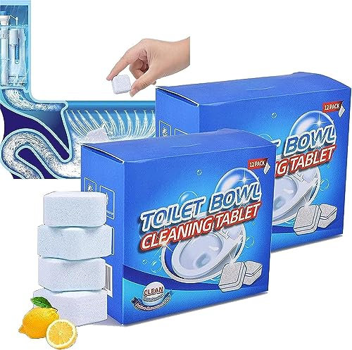 Flushbright Toilet Cleaner - Flushbright Toilet Cleaning Tablets,Automatic Toilet Bowl Cleaner Tablets,Long-Lasting Toilet Bowl Cleaner for Toilet Tank (2 Box)