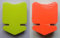 2x 20 Pfeile leuchtgelb + leuchtrot 14,5 x 18,8 cm 380g/qm Preisschilder aus Neon Karton - Werbung deko Preisauszeichnung