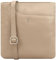 Lloyd Baker Kanatal Umhängetasche aus echtem Leder, weiche Schulter-Handtasche mit verstellbarem Riemen, schmale Handytasche, kompakte Größe mit Einschubfach vorne, Oxford Tan (Off White/Cream), One
