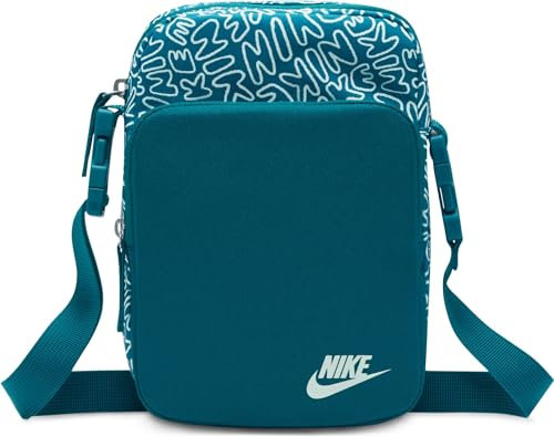 Nike Unisex Nk Heritage Crssbdy-Scribble Crossbody-Tasche, Geode Teal/Geode Teal/Jade Ice