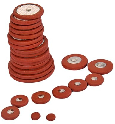 Abaodam Tenor Saxophon Pads 25 Stücke Sax Lammfell Pads Dicht Dichtungen für Langlebigkeit und