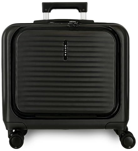 MOVOM Dayton Valigia da cabina nera rigida ABS Chiusura TSA 39,2L 3,14 kg 4 ruote doppie bagaglio a mano realizzato in ABS, un materiale leggero e resistente. Joumma Bags, Nero, Valigia pilota