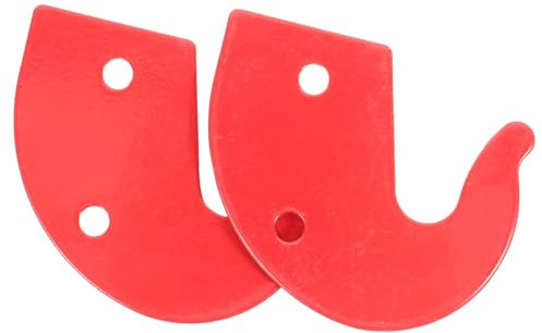 HOMSFOU 2 Pz ganci scala per capannone scala telescopica scala retrattile scale gancio per scala da tetto gancio della scala ganci per appendere ganci per scala a pioli da parete rosso