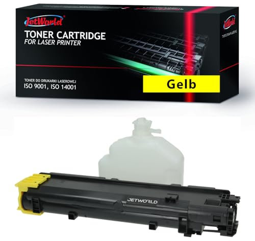 JetWorld Toner Kompatibel für UTAX P-C3563, P-C3563DN, P-C3563i MFP, P-C3567i MFP Gelb 5000 Seiten je Tonerkartusche, als Ersatz zu PK-5020Y 1T02YJAUT0, Hochwertiger Druck