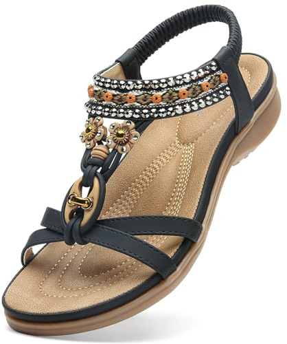 Littleplum Sandales Plats Femme Été Confortable Mode Tong Plage Claquettes