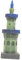 Yardwe Aquarium Fisch Turm Ornament Harz Handwerk Mini Turm Dekoration für Aquarium
