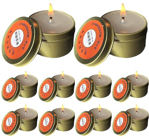 Überlebenskerzen | Notkerze Bei Stromausfall - 10er Set Geruchlose Beleuchtung Für Camping, Picknick Und Outdoor-Notfallbedarf