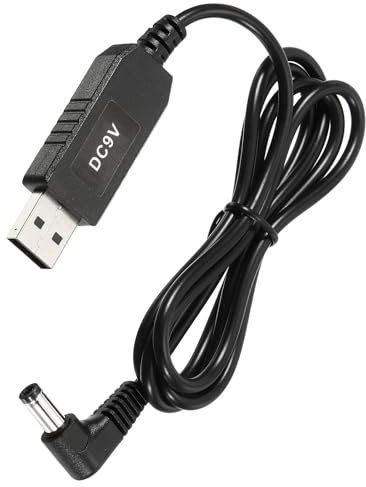 TA-VIGOR DC 5 V auf DC 9 V USB Step Up Spannungswandler, 5,5 x 2,5 mm Transformator, Netzteil-Adapterkabel, Ladekabel für Router, LED-Lampe, Lautsprecher, Kamera, Auto-Recorder (1 m, 6 W, 0,6 A)