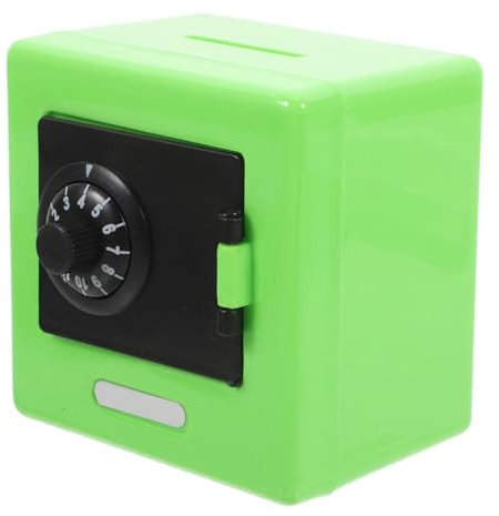 TEHAUX Piggy Bank Coin Deposit Box Money Safe Lockable Combination Lock Sturdy Plastic Construction Storage Capacity Encourages Saving Financial Literacy Fun Secure for Children