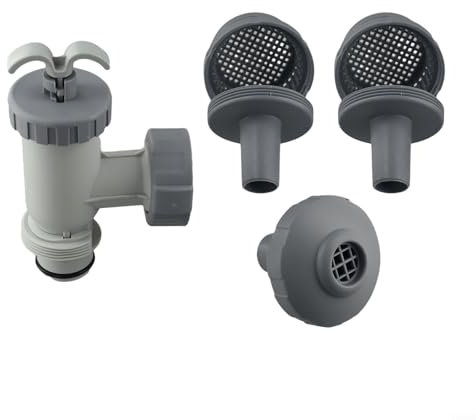 HOHOVYVY Kit de rechange pour buse d'admission Intex 26004E pour piscine hors-sol avec raccord de filtre et clapet anti-retour