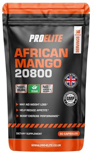 African Mango 20800mg 90 Vegan Capsules | High Strength Extract for Weight Management & Metabolism Support – Natural Supplement by PROELITE