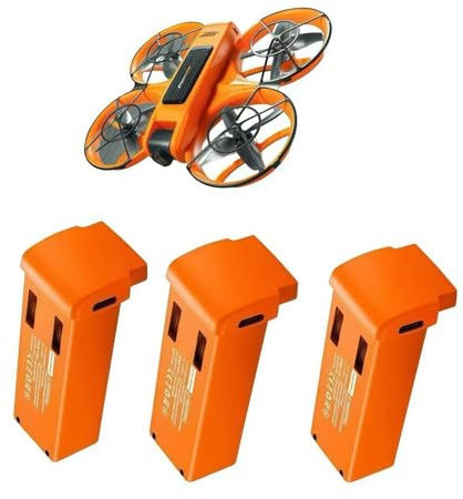 Batterie De Remplacement Originale 3,7 V 1800 MAh For Drone S156 RC Quadcopter(Orange Battery X3)