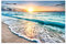 Bilderwelten Fensterfolie Sichtschutz Sonnenuntergang am Strand Fensterbild 36 x 54cm