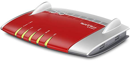 AVM FRITZ!Box 6490 kabel WLAN AC + N router (DOCSIS-3.0-kabelmodem för kabelanslutning, upp till 5 GHz VoIP-telefonsystem, DECT-bas) (Renoverad)