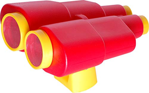 OTITU Jumelles pour Tour De Jeu - Accessoire De Maisonnette en Plastique pour Enfants - Tours d'Escalade, Jouet de Jardin Rouge