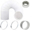 SPARES2GO Air Con Hose Flexible Pipe Vent Extension Kit for Portable AC Air Conditioners (3m x 5 125mm)