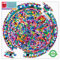 EEBOO - Rundes Puzzle mit 500 Teilen, Dreiecksmuster – Puzzle 500 Teile für Erwachsene aus recyceltem Karton – PZFTRP – 58,5 cm Durchmesser