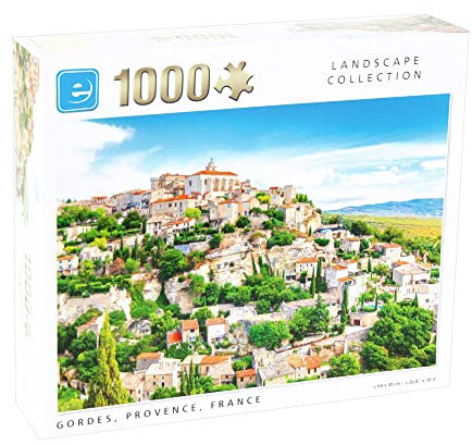 King 55981 Gordes Provence Frankreich Puzzle 1000 Teile, Mehrfarbig