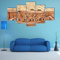 TopArt Décoration Murale 5 Parties Impression Demeure berbère Matmata Moderne Peinture Posters Art Intérieur Tableau Moderne Décoration Illustration Encadrée