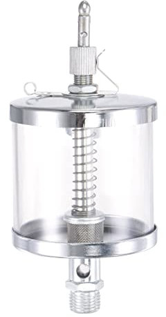 sourcing map Nadelventil Typ Ölbecher M16x1.5 Gewinde 200ml Sicht Schwerkraft Tropföler