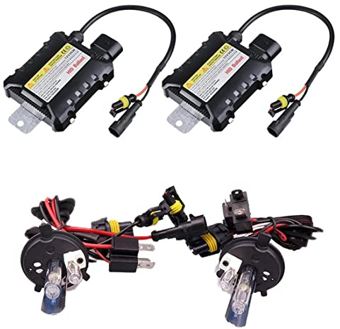 55W HID Xenon H1 Phare Kit Auto Car Xenon Bulb 12000K Electronic Digital Slim Ballasts