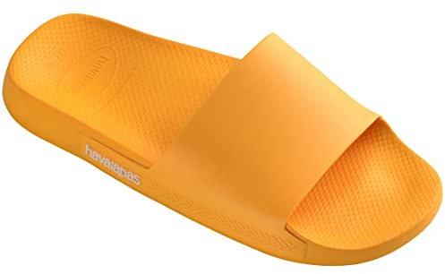 Havaianas Mixed Slide Classic Flip Flops, Pop Yellow, 3/4 UK