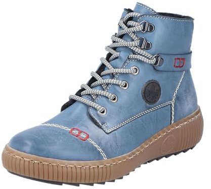 Rieker Damen Stiefel Z6644-14 blau Gr. 36