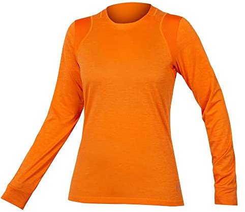 Endura Girls MTB-Jersey Langarm SingleTrack Orange Gr. L