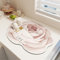 Morbuy Tapis Égouttoir Machine à café, Motif de Rose Tapis de Séchage Vaisselle Super Absorbant, Tapis Évier Cuisine à Séchage Rapide, pour Les Comptoirs de Bar (30x40cm,Rose)