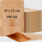 100 Stück Kraftpapierbeutel 20x12x4cm Papiertüten mit Fenster Papierbeutel Braun Luftdicht Kraftpapiertüten Druckverschlussbeutel Verpackungstüten für Kaffee, Getrocknete, Teeblätter, Nüsse
