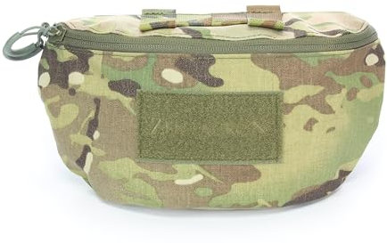Zentauron Taktische Drop Down Pouch für Plattenträger & Schutzwesten – Militär & Outdoor Tasche mit Weichballistik-Fach, MOLLE & Klett – Gear für Soldaten & Sicherheitskräfte Airsoft– Nylon, 1,8 Liter