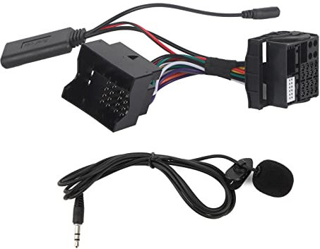 Automikrofon mit AUX-Bluetooth-Adapter für RNS 310 510 für RCD 300 310 510, Ersatz-Mikrofonadapter, Zusätzliches Audiokabel, 150 Cm Länge