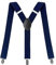 Clundoo Hosenträger für Damen Herren, Breit 3,5 cm Extra Stark, Elastisch & Verstellbar, Tolle Passform Einheitsgröße, Mit Starken 3 Metall Clips, Y Style (Navy Blau)