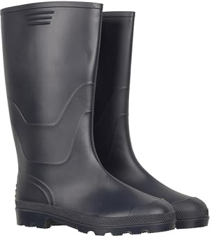 Mountain Warehouse Wade Herren-Gummistiefel - wasserdichte, atmungsaktive und schnell trocknende Regenstiefel mit tiefem Profil - Frühling, Sommer, Outdoor Marine Herren-Schuhgröße 42 EU