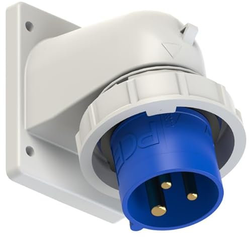CEE Anbau Gerätewinkelstecker IP67 230V 16A 3-polig 6h blau > 777132-6