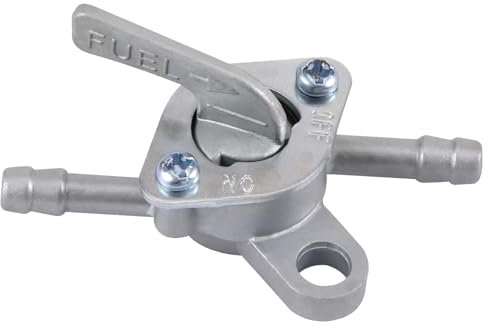 KOAHDE Rubinetto Carburante 6 mm Universale,Valvola Interruttore Serbatoio Carburante,Rubinetto Motore in Metallo,Valvola Di Commutazione Del Serbatoio,Interruttore Del Serbatoio Del Carburante