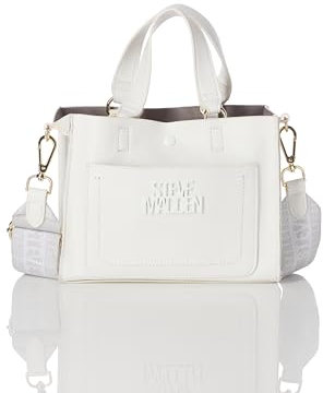 Steve Madden Damen Blivonia Mini Square Satchel Umhängetasche, Weiss/opulenter Garten