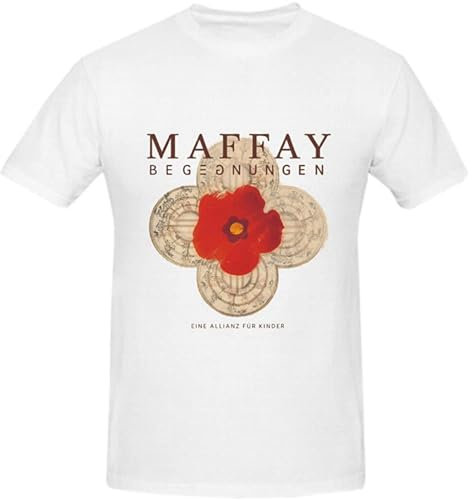 Sepeon Peter Maffay Begegnungen Eine Allianz Summer T Shirts for Men Round Neck White XL