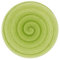 Memento Table Set 6 piatti Piani 27.5 cm in ceramica Made in Italy, dipinti a mano (Lime, Piani)