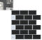 YRHome 10 Blatt 3D Klebefliesen Fliesenaufkleber Selbstklebende Küche Fliesensticker 3D Schwarz mit Fuge Backsplash-Fliesen 30x30cm Wasserdicht Metro Fliesen Folie Aufkleber Fliesendekor Badezimmer