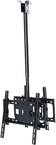 Soporte de TV universal Soporte de TV multifunción Soporte de TV de pared Soporte de TV de techo de doble pantalla, para televisores planos y curvos de 26 a 55 pulgadas de hasta 40 kg, múltiples patro