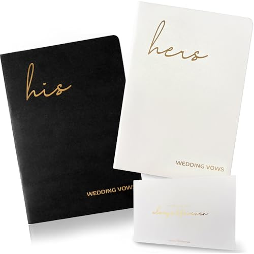 WeddingGiftsWedding Gelübde Bücher für Sie und Ihn, Hochzeitsgelübde | Brautpaar Gelübde Bücher Hochzeit Essentials Hochzeitszubehör Gelübde Bücher hHs und Sie