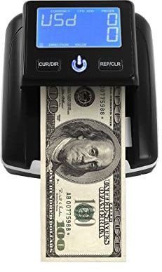 Detector de billetes falsos 2 en 1 automático y portátil, con UV/MG/IR para falsos dólares de euros