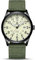 LN LENQIN Herrenuhren Analog Quarzuhren mit Nylonbändern 30M wasserdicht Armbanduhren für Männer leichte einfache Feld Uhren mit Datum (Grün Schwarz Gelb)