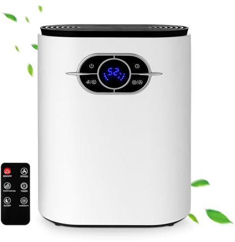 PACKOVE Moisture Control Machine for Home Office Dehumidifier Low Noise Air Dryer Uk Plug