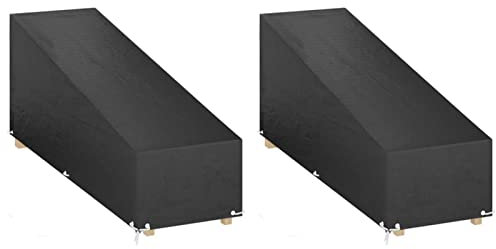 Xichuzi Abdeckungen für Sonnenliegen 2 STK. 12 Ösen 205x75x40/70 cm, Gartenliege, Liegestuhl, Sonnenstuhl, Sonneninsel Outdoor, Liegen, Gartenmöbel, Bäderliege, Relaxliege - 3155394