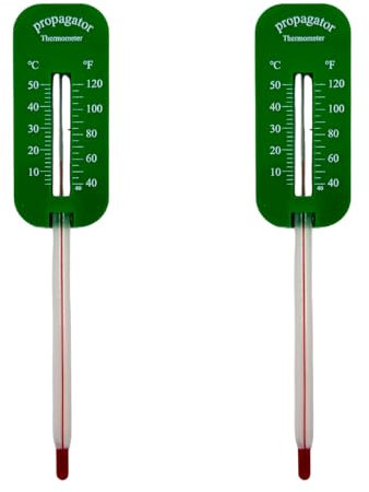 HowseHold Soil Thermometer for Gardening (2 Pack) Temperature Probe for Seeds, Plants, Greenhouse, and Outdoor Soil Monitoring UK Outdoor