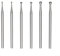 Lot de 6 emporte-pièces ronds pour bijoux en bois et métal souple