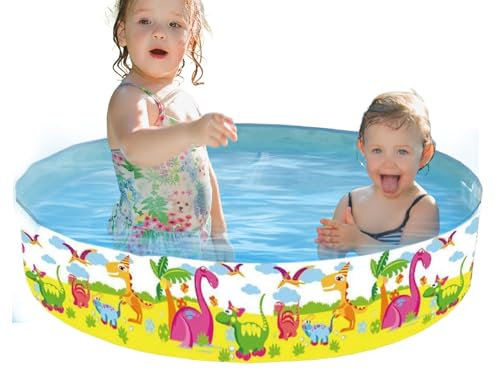 Piscina Infantil, Piscina Rígida con Diseño De Animales, Casita De Juegos con Diseño De Animales para Vacaciones, Juguetes para Actividades,120x25 Cm