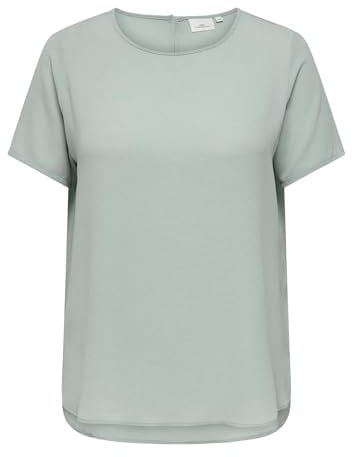 ONLY CARMAKOMA Damen Carvica Life Ss Top WVN Noos, Jadeite, 50 EU